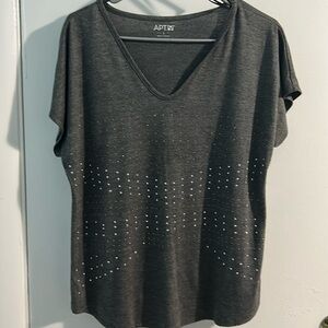 Embellished short sleeve top